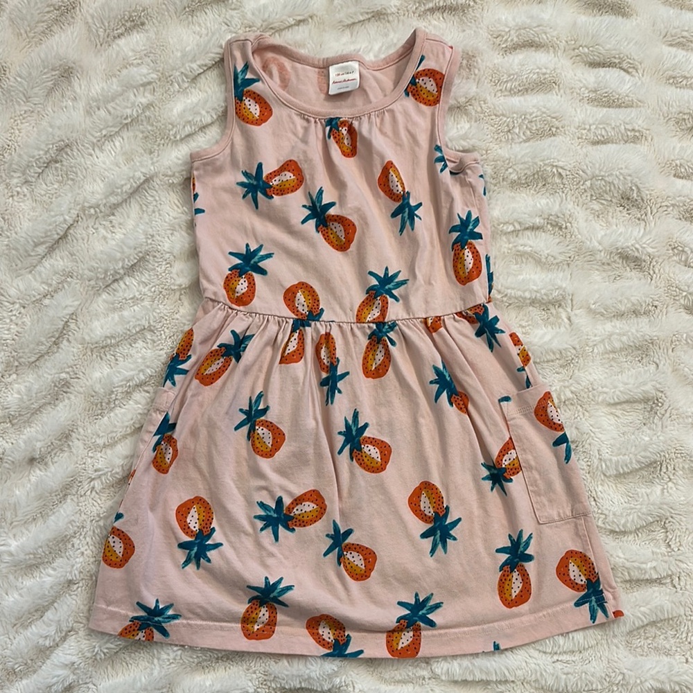 Hanna Andersson Fruit Print Pink Kids Dress